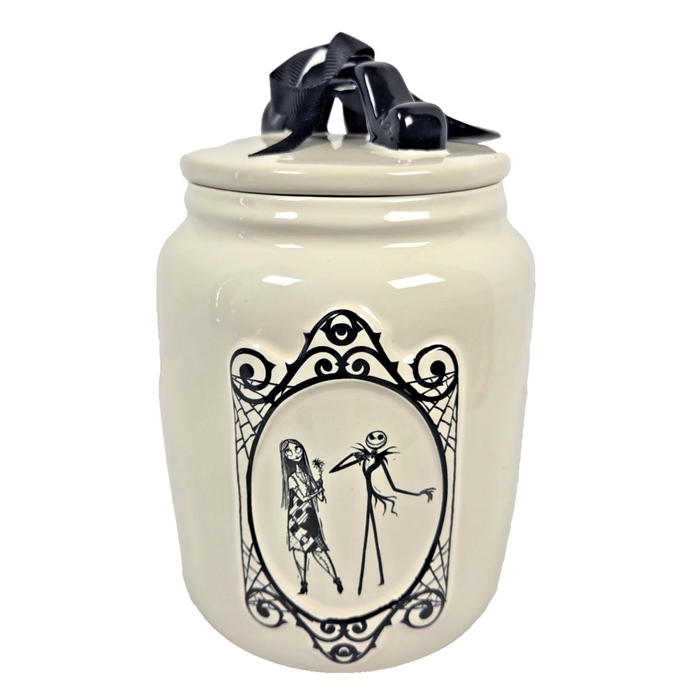 Rae Dunn Disney Nightmare Before Christmas Deadly Nightshade Canister Jack Sally